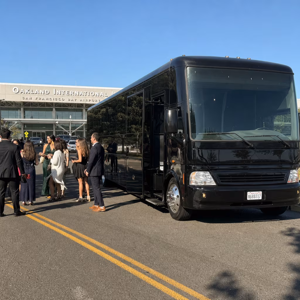 Rent a Bus to Oakland San Francisco Bay Airport