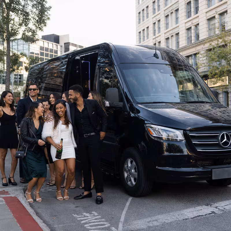 Oakland Bachelor & Bachelorette Transportation fleet vehicle