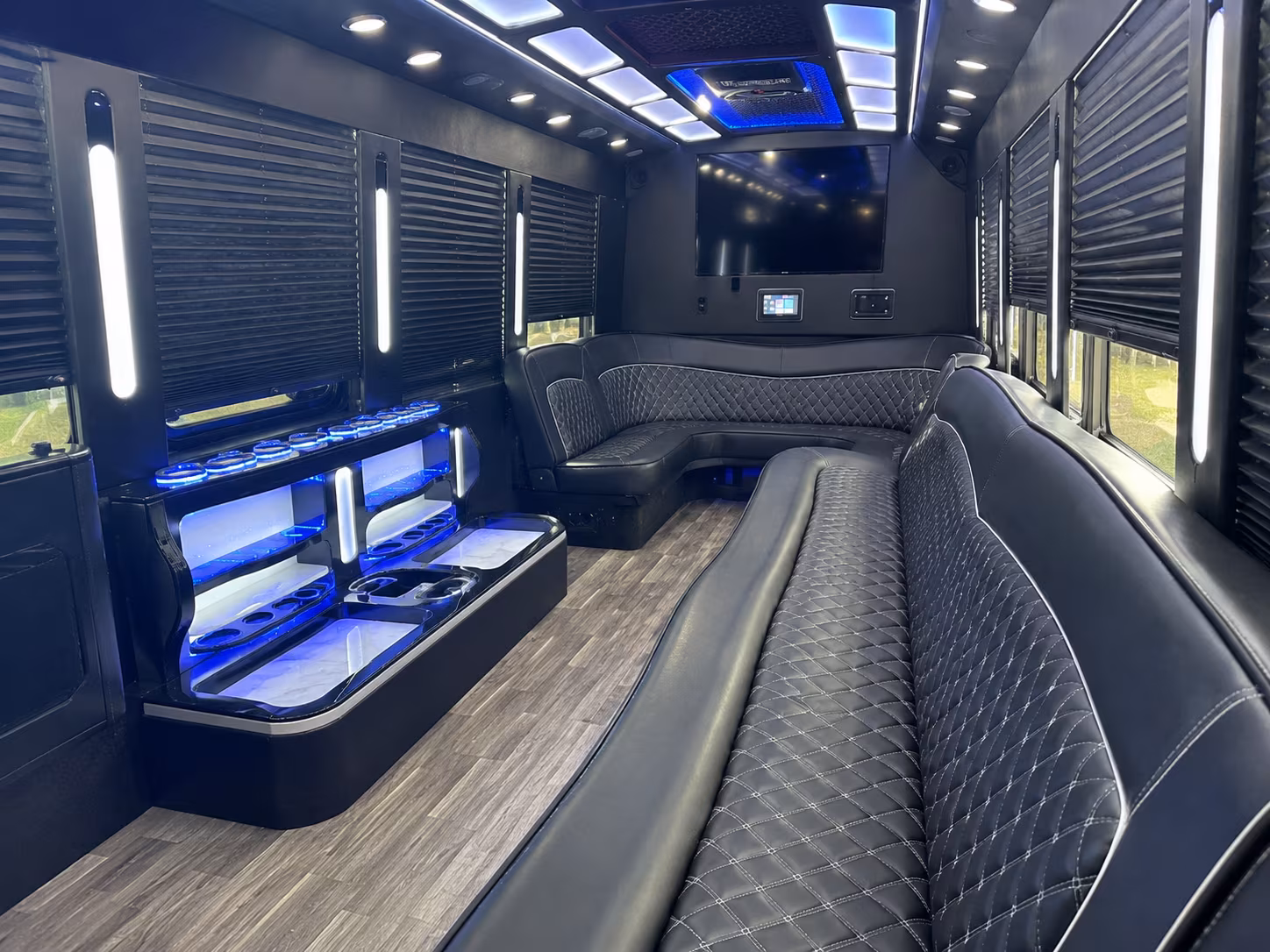 Oakland Concert & Music Festival Transportation party bus exterior