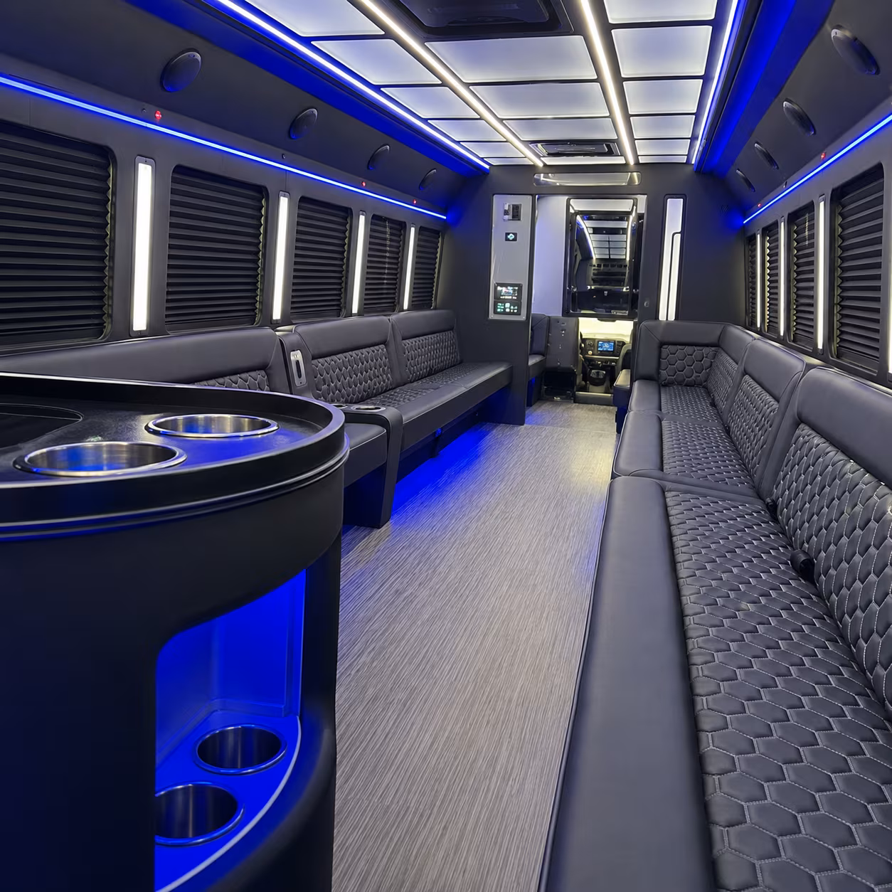 Oakland Concert & Music Festival Transportation party bus exterior