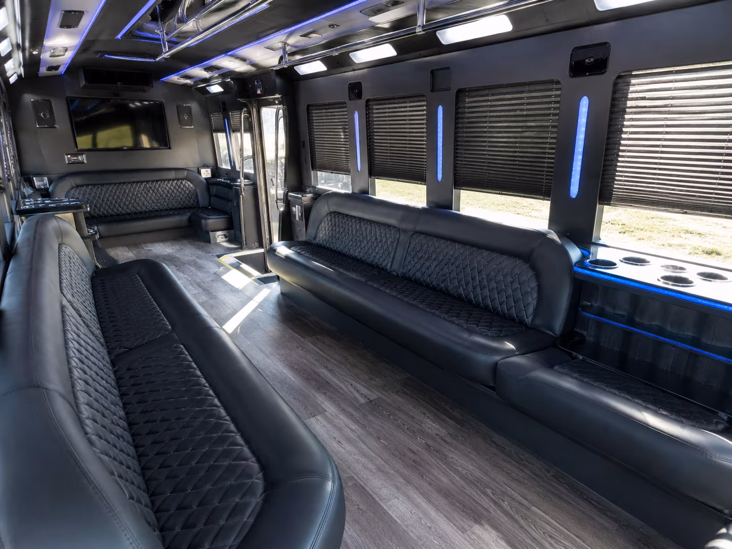 Oakland Private Event Transportation party bus exterior