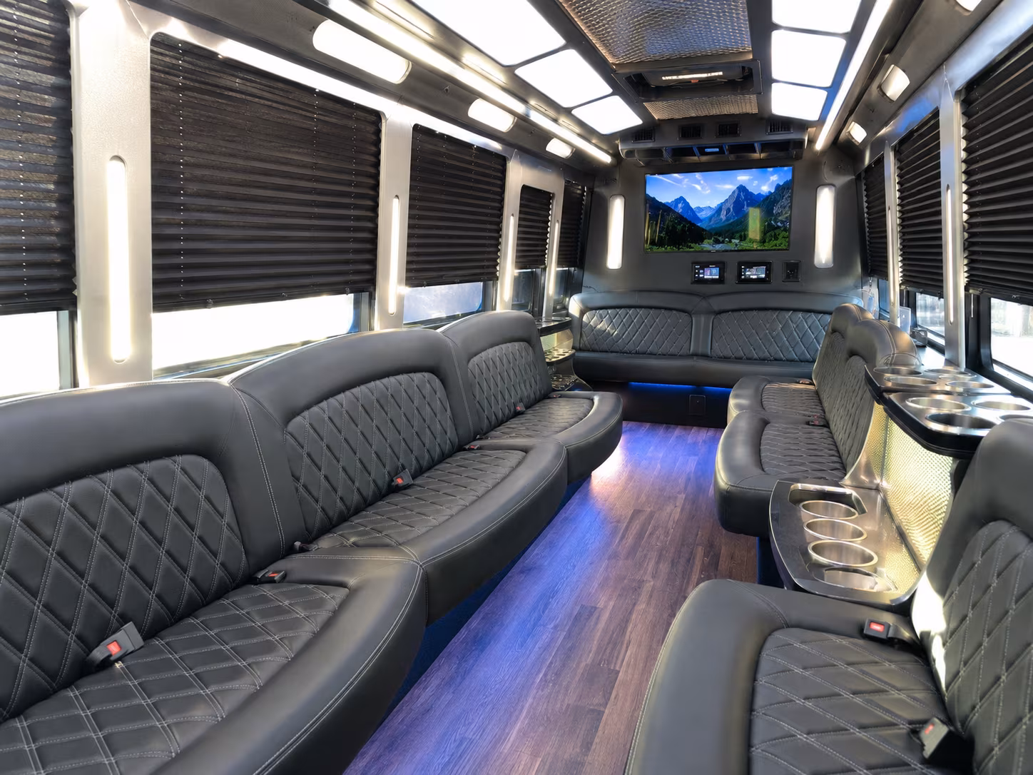 Oakland Private Event Transportation party bus exterior