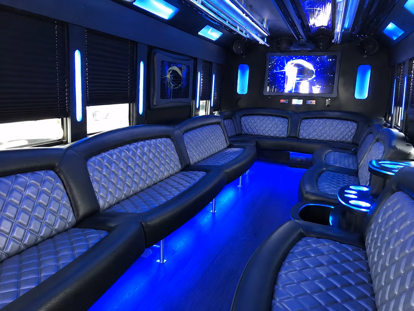 Oakland Private Event Transportation party bus exterior