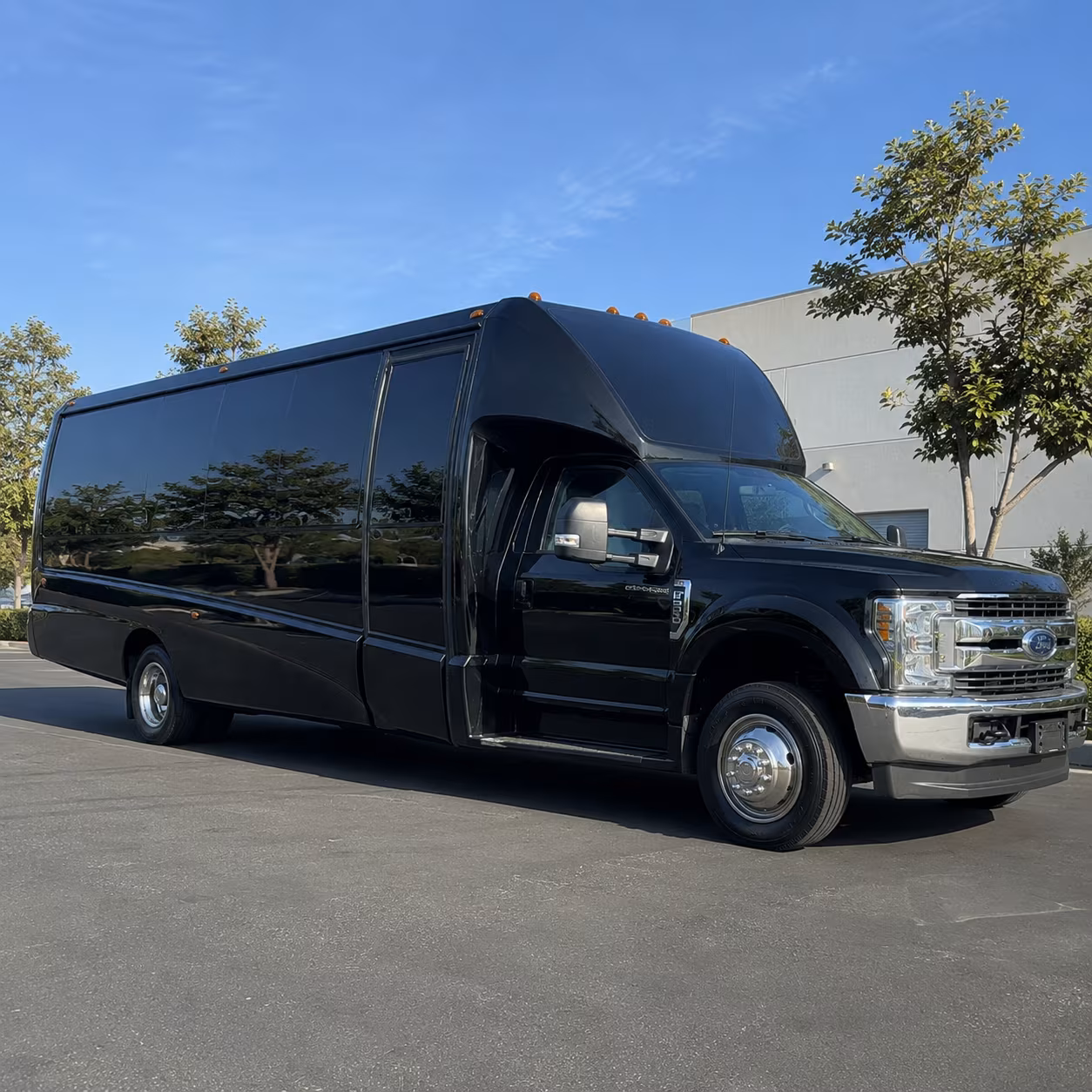 Oakland Prom & Homecoming Transportation party bus exterior