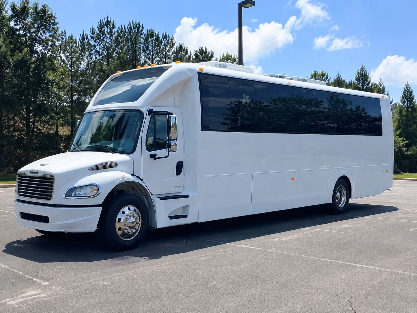 Oakland Prom & Homecoming Transportation party bus exterior