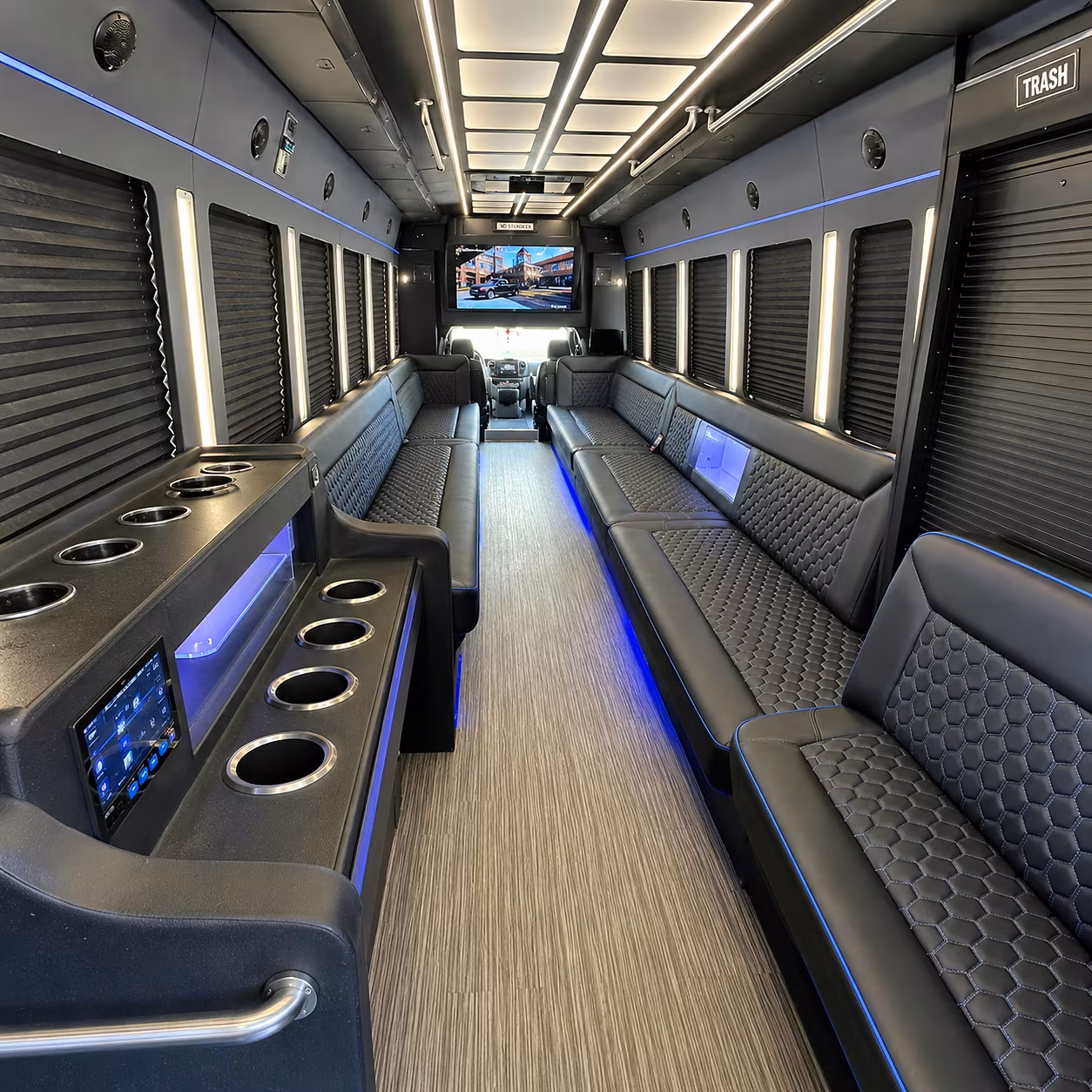 Oakland Prom & Homecoming Transportation onboard seating