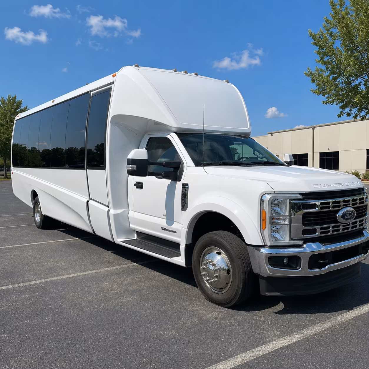 Oakland School Event Transportation party bus exterior
