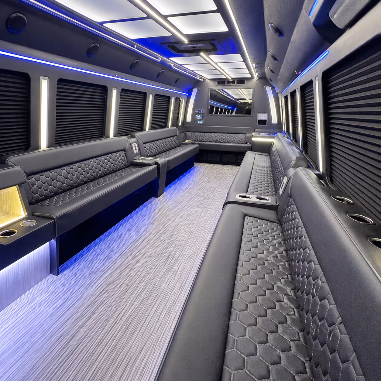 Oakland Sporting Event Transportation party bus exterior