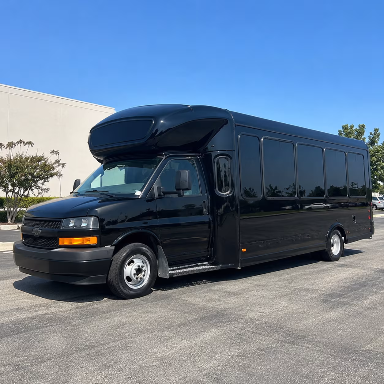 Oakland Wedding Transportation party bus exterior