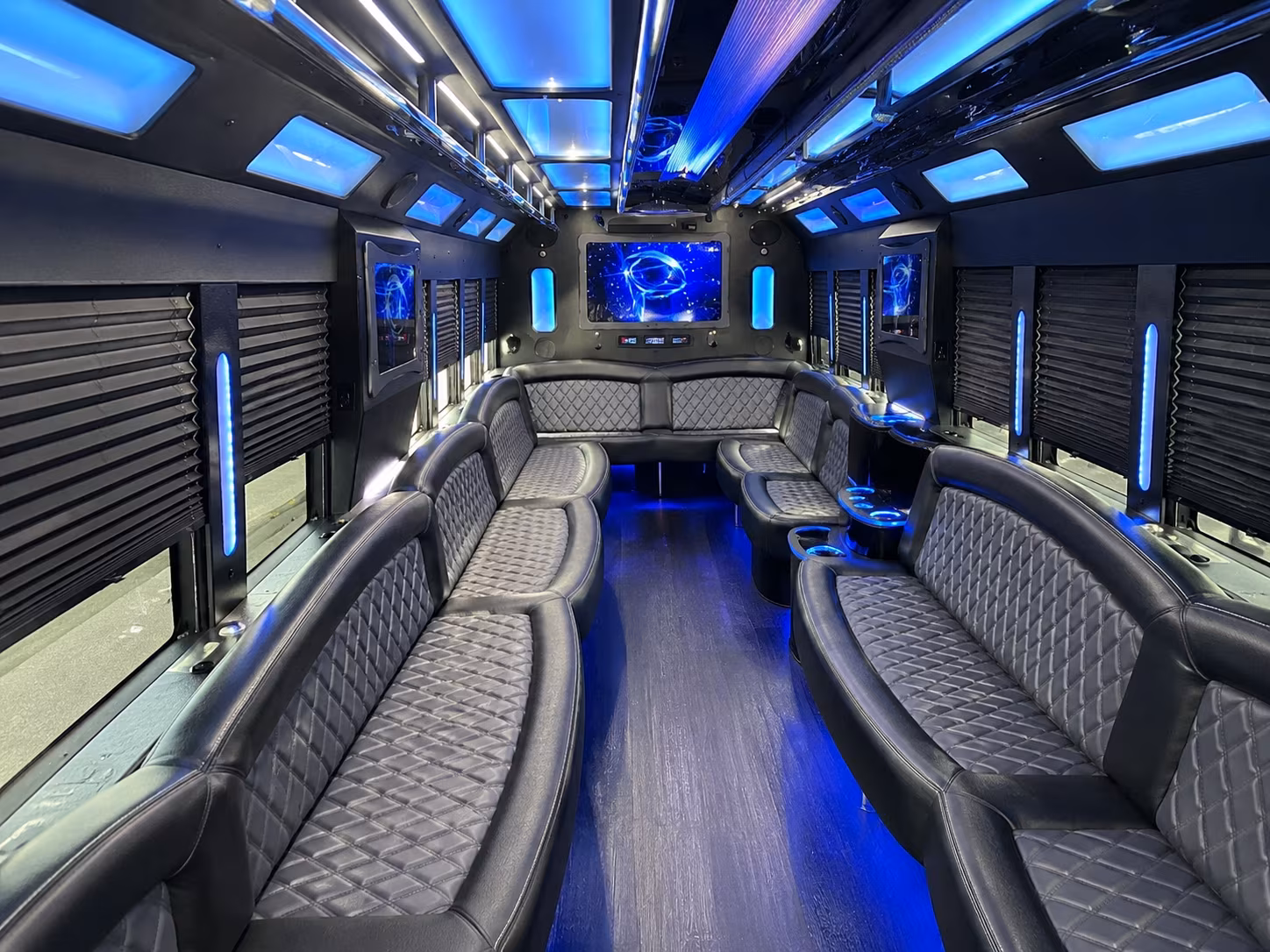 Oakland Winery Tour & Pub Crawl Transportation party bus interior