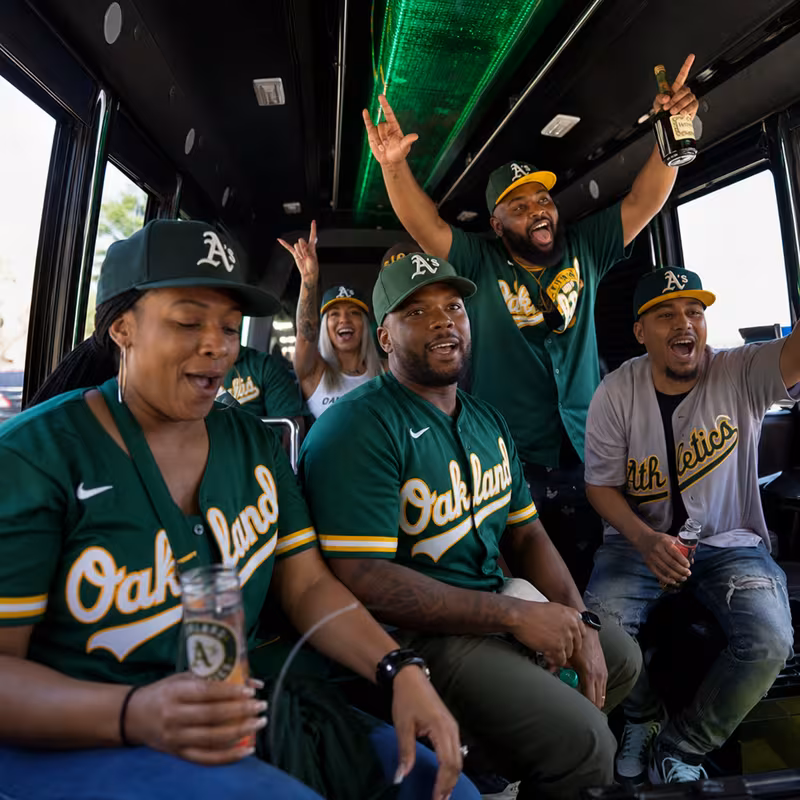 Oakland Sporting Event Transportation fleet vehicle
